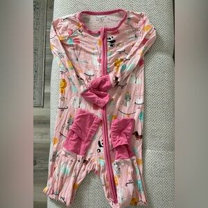 Little Sleepies Zippy Pink Party Animals 18-24M